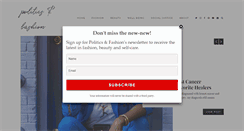 Desktop Screenshot of politicsandfashionblog.com